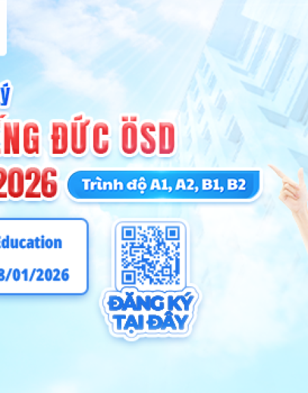 Thông báo tổ chức kỳ thi cấp Chứng chỉ năng lực tiếng Đức ÖSD tháng 01/2026